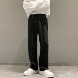 可调节松紧腰休闲西裤男501-1，男装休闲裤，星座501-1