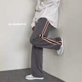 加绒~休闲织带直筒卫裤男501-1-K336-P40加绒+5，男装休闲裤，星座501-1