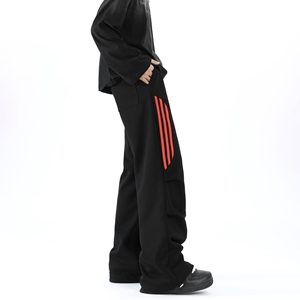 拼接条纹休闲卫裤2 501-1-Y1016-P45 79图片