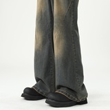 复古做旧微喇牛仔裤501-1-NZ987-P55，男装牛仔裤，星座501-1