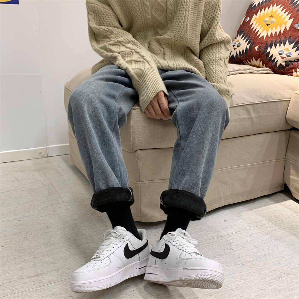 加绒加厚牛仔裤男女同款501-1-NZ04加绒55,男装牛仔裤,星座501-1