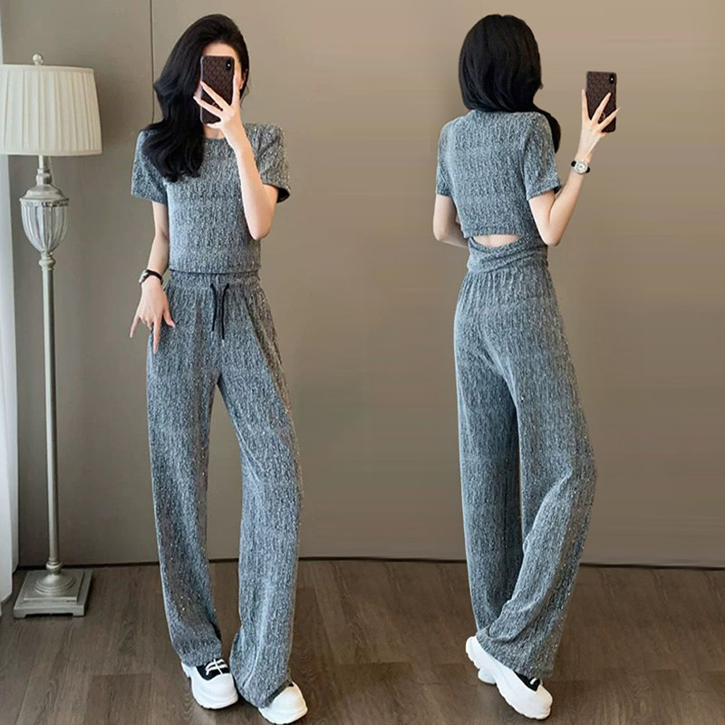 高品质潮流时尚套装女夏季新款韩系风重工满钻洋气时髦穿搭一整套,女装/女士精品,时尚套装,淘宝优惠券,粉丝福利购,淘宝优惠卷