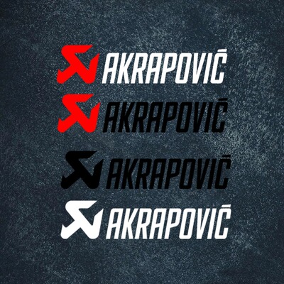 AKRAPOVIC天蝎汽车车贴改装排气管摩托车车身防水反光镂空贴纸