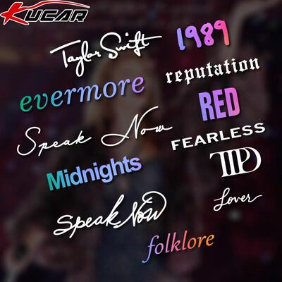 汽车车贴霉粉周边TaylorSwift霉霉歌词专辑Midnights三角窗装饰贴