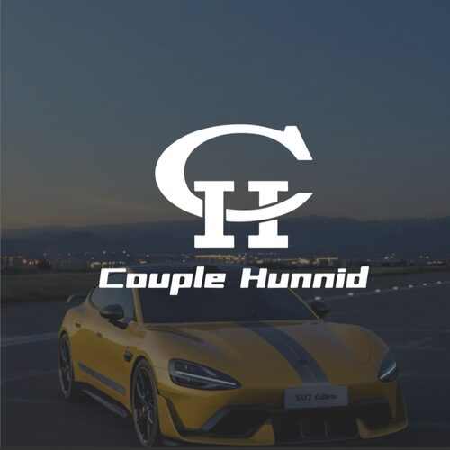 谢帝CH汽车车贴Couple Hunnid中国说唱歌手车身玻璃后窗镂空贴纸
