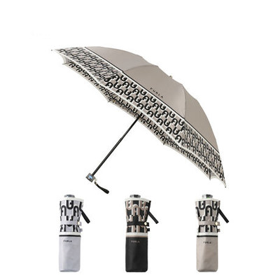 日本制FURLA芙拉女士便携轻量雨伞短款小巧直发包邮8本骨纯色