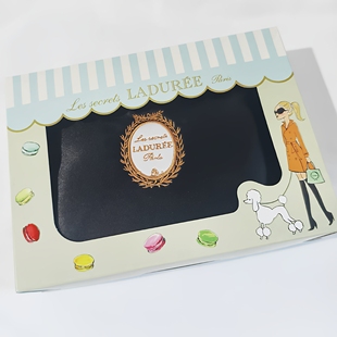 现货LADUREE拉杜丽化妆包女便携旅行马卡龙纯色可爱洗漱收纳包