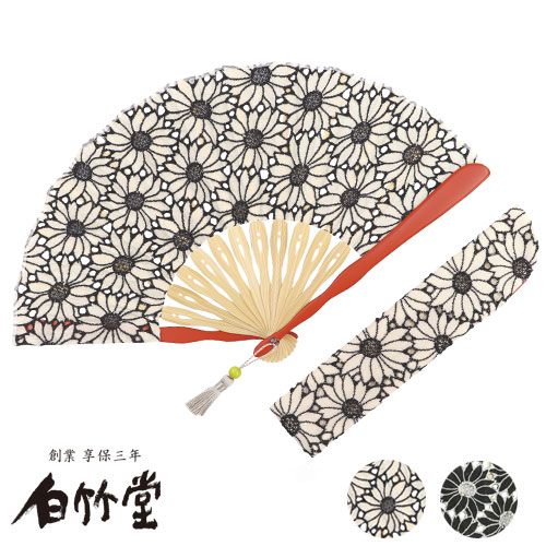 日本蕾丝花纹纯棉清凉扇子包邮