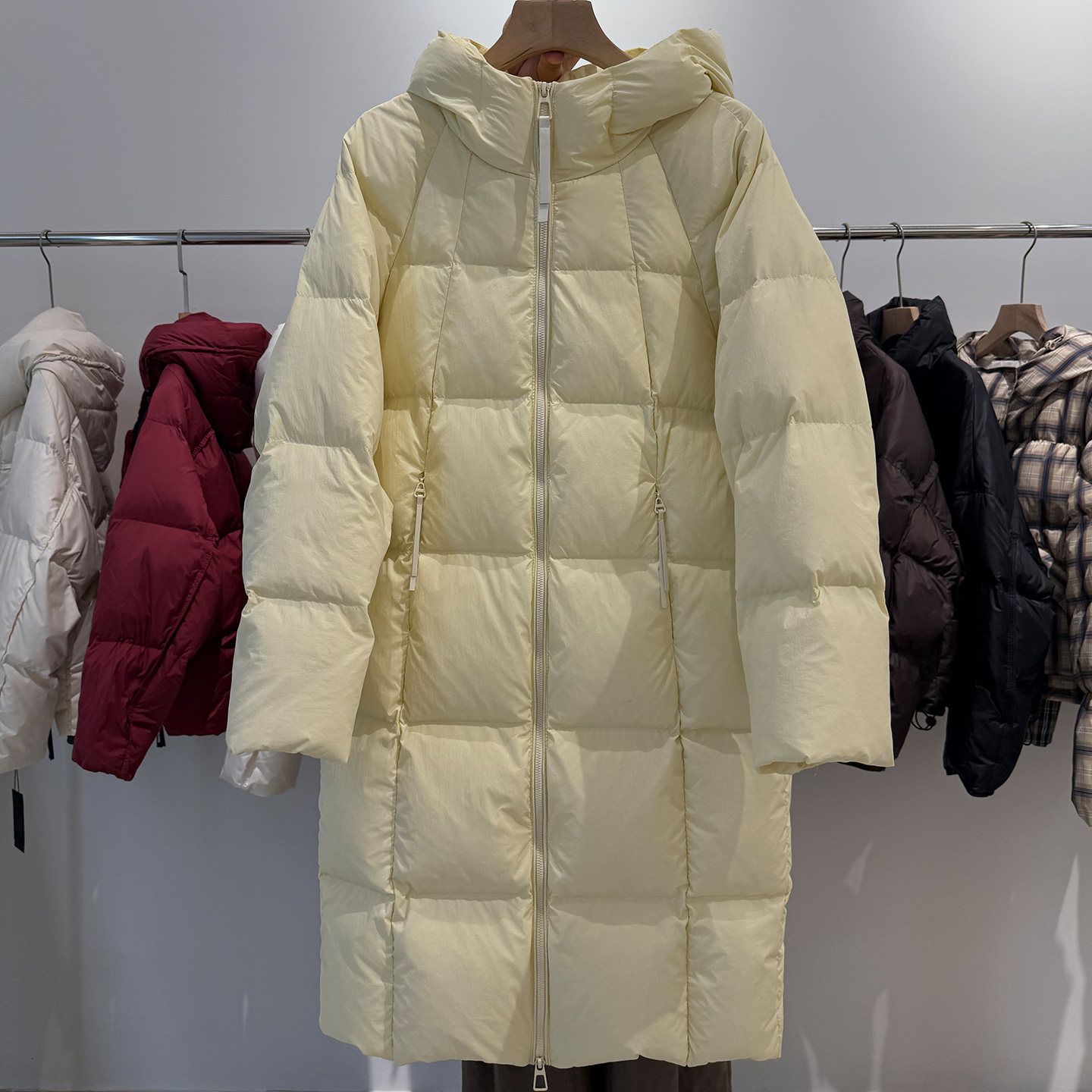 韩版中长款羽绒服女2025年冬季新款百搭加厚宽松连帽保暖休闲外套