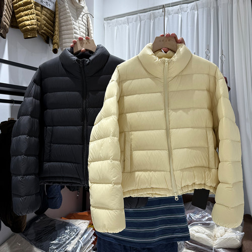 面包服羽绒服女短款90白鸭绒