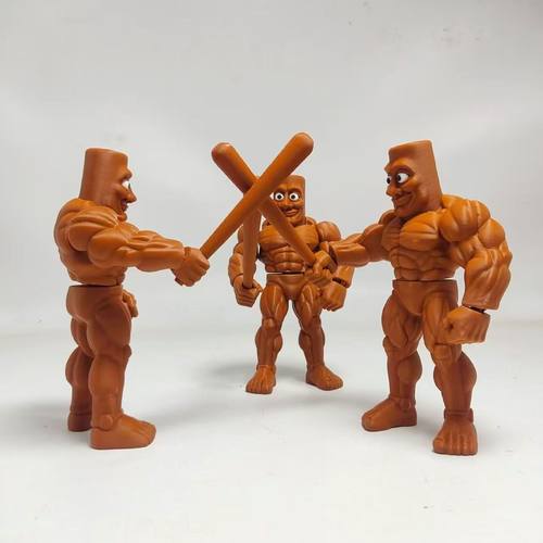 3D打印肌肉木棍人模型外国山海经