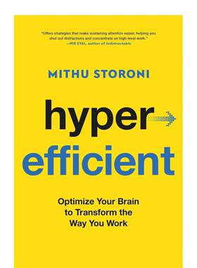 【预售】超高效：优化大脑，改变工作方式  剑桥大学博士Mithu Storoni Hyperefficient 原版英文社会科学