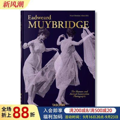 【预售】【TASCHEN】埃德沃德·迈布里奇：人类与动物运动摄影The Human and Animal Locomotion Photographs英文摄影集正版进口书
