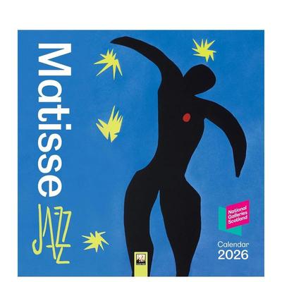 【预售】苏格兰国家美术馆：马蒂斯《爵士乐》 2026年挂历（艺术日历） National Galleries Scotland 原版日历 进口图书