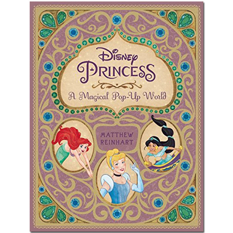 【预售】迪士尼公主立体书 Disney Princess: A Magical Pop-Up World 英文原版儿童绘本经典童话 3D立体机关书 创意礼品礼物书籍
