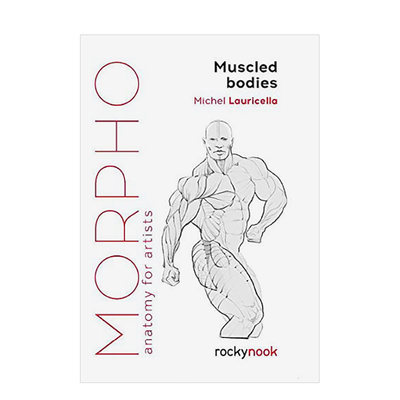 【现货】肌肉发达的身体Muscled Bodies 英文原版素描美术技法画册指南书籍进口