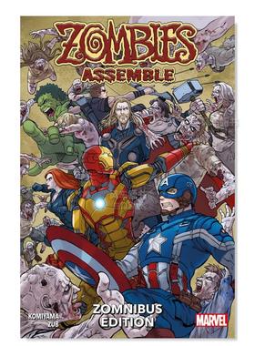 【预售】【漫威】复仇者联盟：僵尸爆发战 Zombies Assemble Zomnibus Edition 英文漫画 原版图书外版进口书籍 Yusaku Komiyama