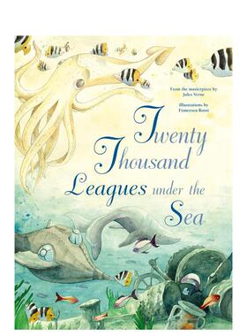 【预售】海底两万里：儒勒·凡尔纳经典改编 Twenty Thousand Leagues Under the Sea  原版英文儿童绘本图书书籍