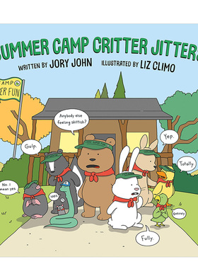 【预售】夏令营小动物的烦恼Summer Camp Critter Jitters 幽默温馨漫画 英文原版 3-6岁读物书籍进口
