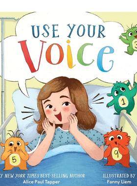 【预售】大胆发声 Use Your Voice 英文儿童自我认知/情绪管理绘本英语启蒙书籍 精装图画书 Tapper, Alice Paul