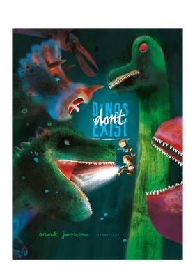 【现货】恐龙其实不存在 Dinos Don‘t Exist 原版英文儿童绘本图书