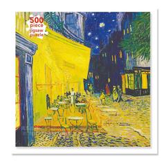 【预 售】拼图500片:梵高夜晚露天咖啡座 Adult Jigsaw Puzzle Vincent van Gogh:CaféTerrace火焰树flametree拼图书原版艺术装饰