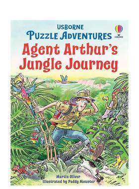 【预售】【解谜冒险】特工亚瑟的丛林探险 【Puzzle Adventures】Agent Arthur's Jungle Journey 原版英文儿童桥梁书 益智互动