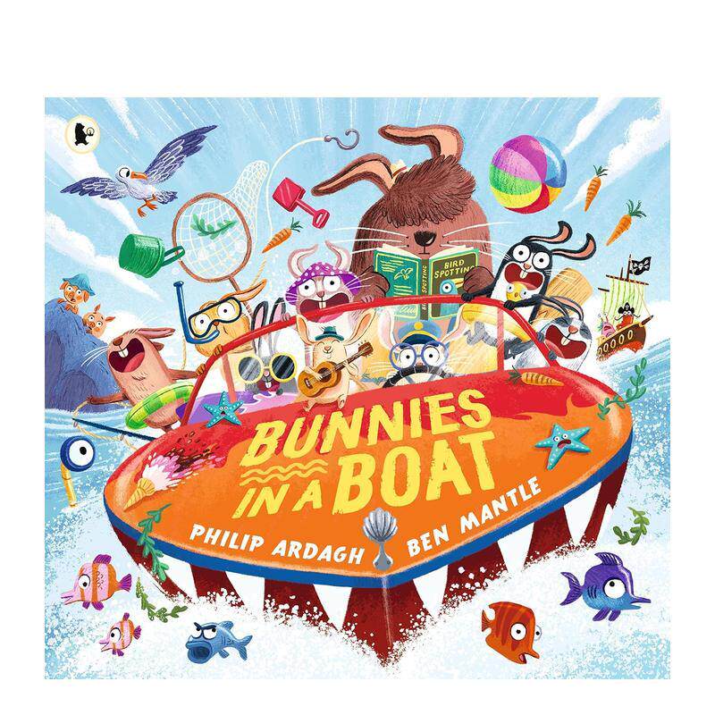 【预售】【阳光小镇兔子】小船上的兔子 【Sunny Town Bunnies】Bunnies in a Boat 原版英文儿童绘本