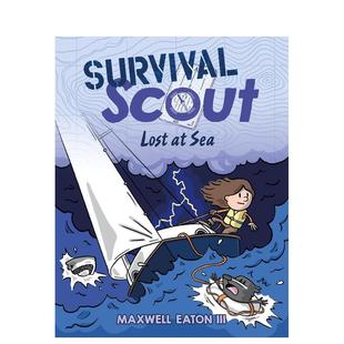 Survival Scout 原版 现货 英文儿童漫画图书 Sea 生存侦察兵：海上迷途 Lost