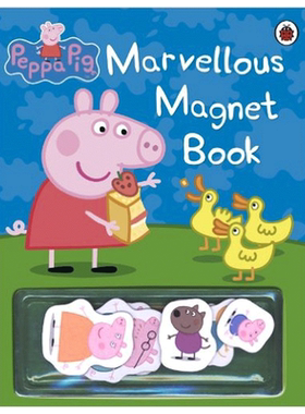 【预售】粉红猪小妹 不可思议的磁铁书Marvellous Magnet Book 3-6岁儿童趣味互动英文绘本书籍进口原版
