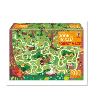 书籍Kate 图书和拼图 Book Usborne Jigsaw 图书进口外版 Nolan 原版 森林迷宫 Maze英文儿童趣味 Forest Smi Sam and 预售