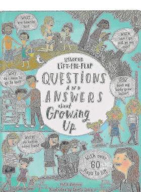 【现货】【Lift-the-Flap Questions & Answers】about Growing Up，【翻翻书】关于成长图书书籍