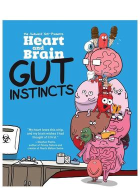 【现货】【Nick Seluk】心与脑：肠道本能 Heart and Brain: Gut Instincts 原版英文漫画书图书书籍