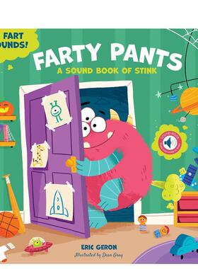 【现货】【发声书】屁屁裤：小怪兽的臭臭书 聆听10种屁声 Farty Pants: A Stinky Book of Monsters 原版英文儿童趣味图书书籍