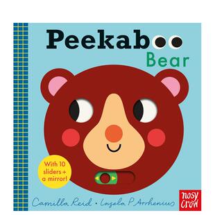 【预售】躲猫猫:小熊 滑滑乐机关书(附带安全镜) Peekaboo Bear 原版英文儿童趣味