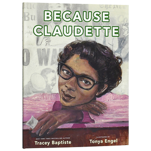 Claudette英文原版 一个举动Because 因为克劳德特 绘本画册进口图书书籍 现货