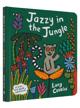 【预售】【翻翻书】丛林里的狐猴Jazzy 小鼠波波作者 Jazzy in the Jungle 英文儿童绘本原版图书进口外版书籍 Lucy Cousins Walke