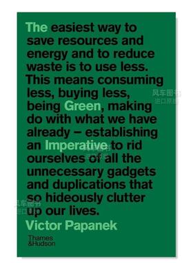 【预售】绿色律令:设计与建筑中的生态学和伦理学 The Green Imperative: Ecology and Ethics in Design and Architecture英文设