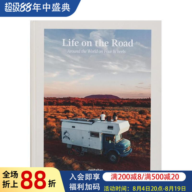 【预售】在路上:四轮环游世界 Life on the Road: Around the World on Four Wheels 原版英文旅行