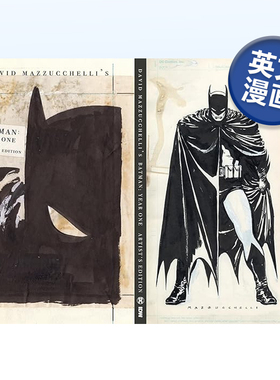 【现货】大卫·马祖切利的蝙蝠侠元年艺术家版 David Mazzucchelli's Batman Year One Artist's Edition 英文漫画书原版进口图书