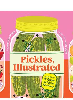 【预售】泡菜图解 Pickles， Illustrated 原版英文餐饮生活美食图书书籍