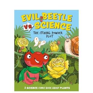 【现货】邪恶甲虫大战科学:发痒粉阴谋 Evil Beetle Versus Science: The Itching Powder Plot 原版英文儿童漫画图书书籍