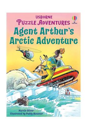 【预售】【解谜冒险】特工亚瑟的北极冒险 【Puzzle Adventures】Agent Arthur's Arctic Adventure 原版英文儿童桥梁书 益智互