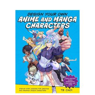 韩国人气画师TB Your 预售 动漫角色 Characters 英文艺术画册画集图书 Manga Choi 设计自己 Anime Own Design 原版 and