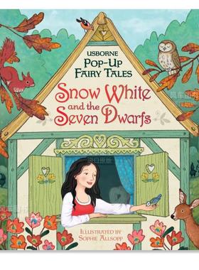 【现货】【Pop-up】Snow White and the Seven Dwarfs (Pop-up Fairy Tales),【立体书】白雪公主和七个小矮人童话故事英文儿童立