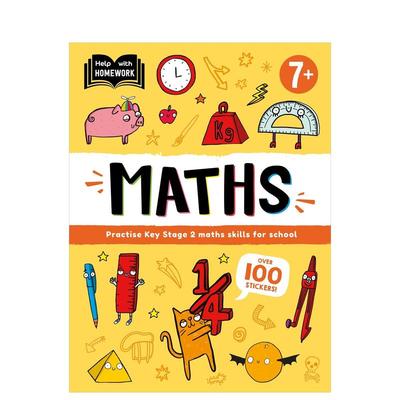【预售】作业辅导：7岁以上（数学） Help With Homework: Age 7+ Maths 原版英文儿童自然拼读