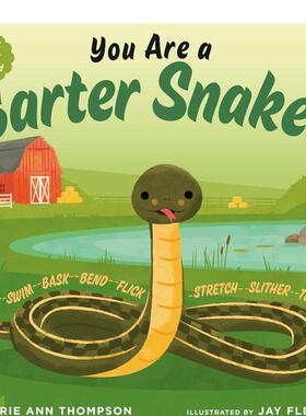 【预售】你是一条水蛇 You Are A Garter Snake 英文原版儿童绘本3-6岁进口英语启蒙读物知识百科书籍 THOMPSON  LAURIE ANN
