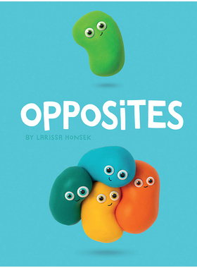 【现货】反义词 Opposites 英文原版低幼儿童认知绘本0-3岁纸板书 艺术家Larissa Honsek 英语启蒙图书