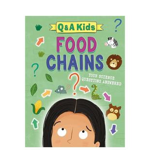 预售 Kids 原版 食物链 Chains 儿童问答系列 英文儿童绘本图书 精装 Food and