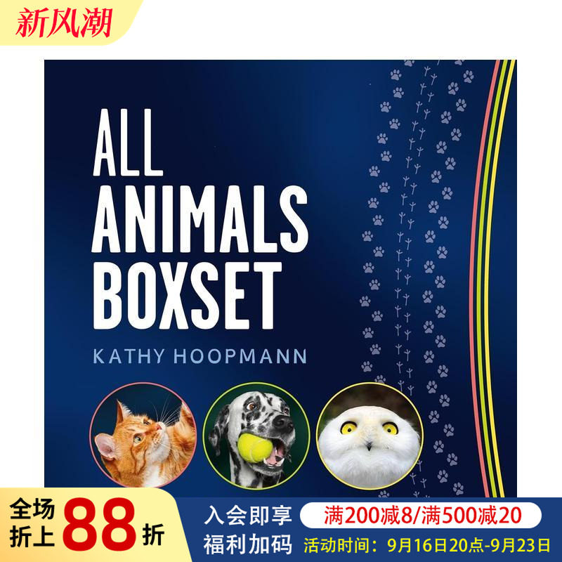 【预售】《万物生灵》套装:猫咪皆属自闭症谱系,狗狗有多动症,小鸟常怀焦虑感Kathy Hoopmann's'All Animal原版英文儿童绘本